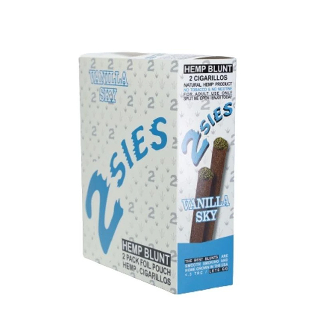 2 SIES HEMP BLUNT CIGARILLOS 15 PACK / BOX - Image 2