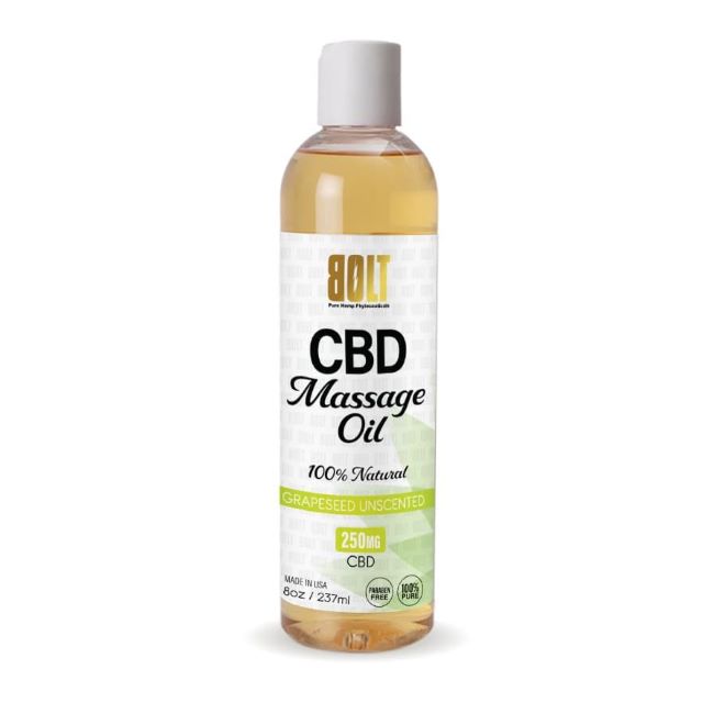 BOLT CBD MASSAGE OIL 250 MG - Image 2