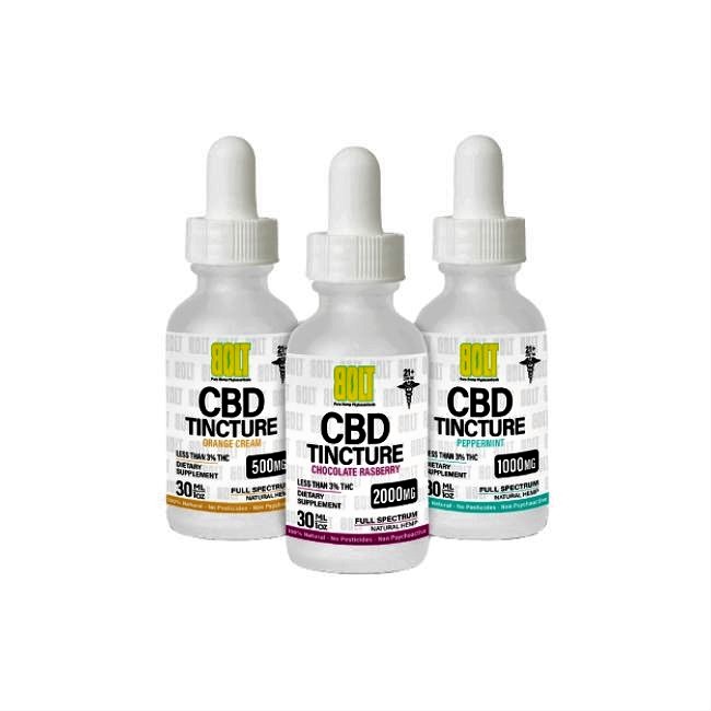 BOLT CBD TINCTURE 30ML 2000MG - Image 2