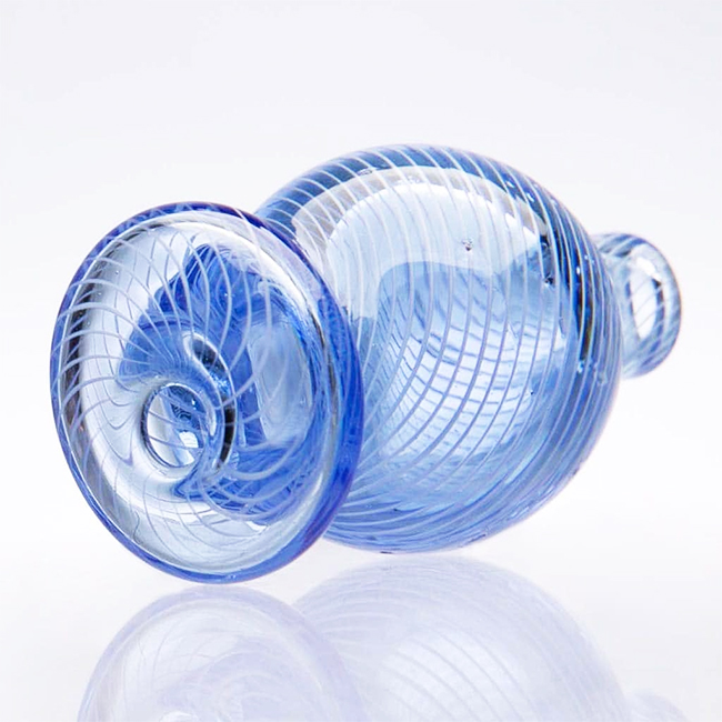 SMOQ GLASS 2 INCH ROUND BLEX GLASS CARB CAP - ASSORTED COLORS "CP93" - Image 2