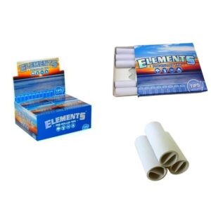 ELEPRETIPS ELEMENTS PRE-ROLLED NATURAL GRAIN CUT TIPS 20CT/ BOX