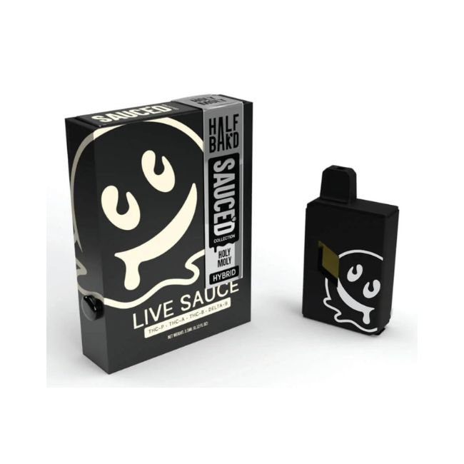 HALF BAK'D SAUCED COLLECTION THCP + THCA + THCB + D9 LIVE SAUCE 4GM DISPO 5CT/ BOX - Image 4