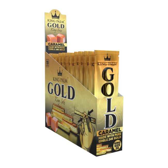 KING PALM GOLD MADE WITH PURE EDIBLE 24K GOLD CONES 15CT/ BOX - Image 2