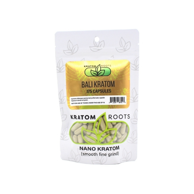 KRATOM ROOTS HIGH QUALITY NANO KRATOM 175CAPS/BAG - Image 4