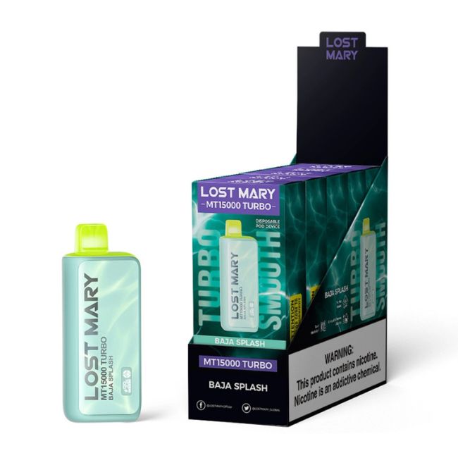 LOST MARY MT15000 TURBO 5% RECH. DISPOSABLE (80ML) 15K PUFFS 5CT/ BOX - Image 4