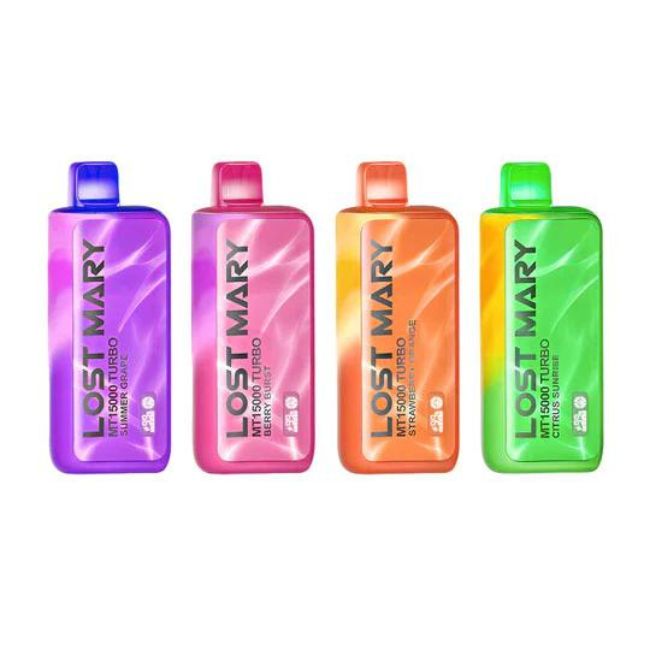 LOST MARY MT15000 TURBO 5% RECH. DISPOSABLE (80ML) 15K PUFFS 5CT/ BOX - Image 5