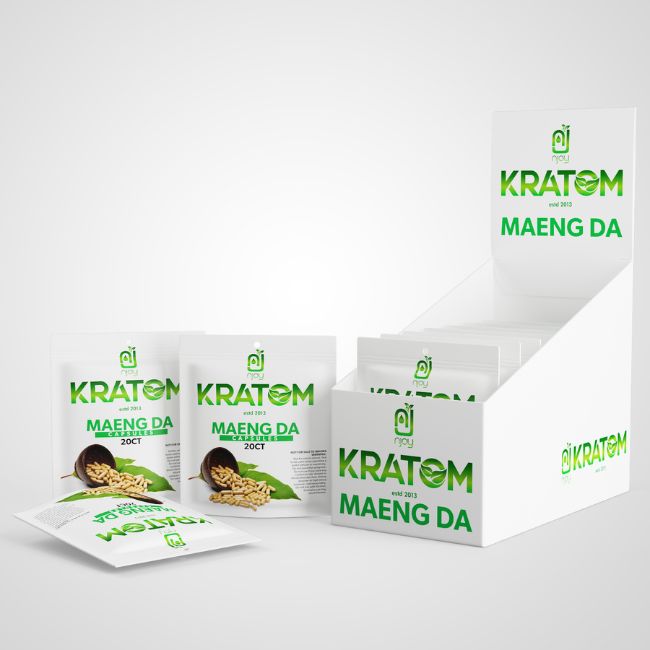 NJOY KRATOM 20CT CAPSULES 72CT DISPLAY - Image 4