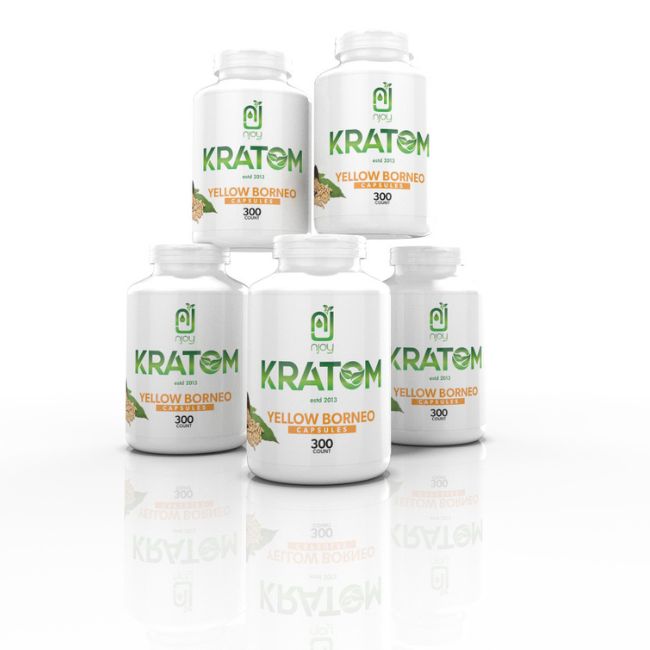 NJOY KRATOM 300CT CAPSULES JAR - Image 2