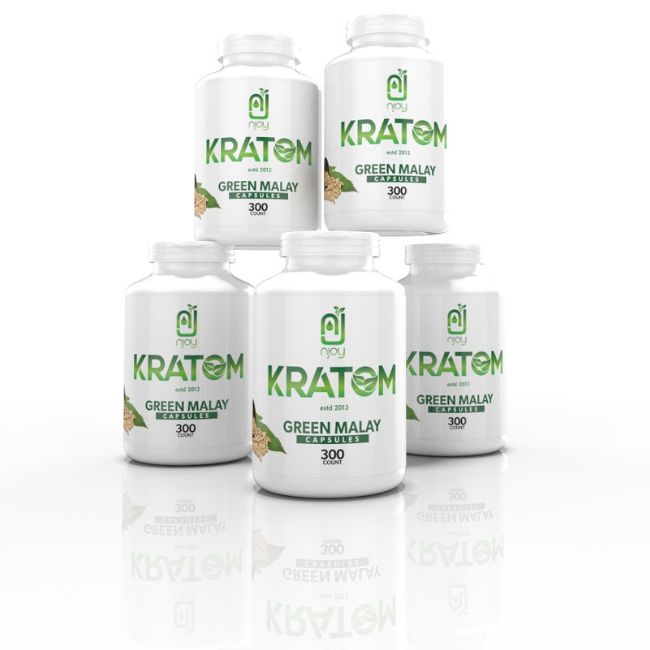 NJOY KRATOM 300CT CAPSULES JAR - Image 3