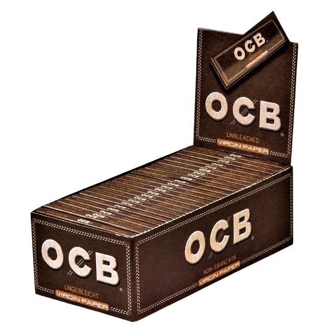 OCB VIRGIN UNBLEACHED PAPERS (SINGLE WIDE, 11/4, SLIM PAPER) DISPLAY OF 72 MIX PAPER - Image 2