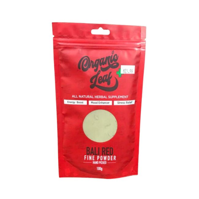 ORGANIC LEAF KRATOM 100GM POWDER BAG - Image 2