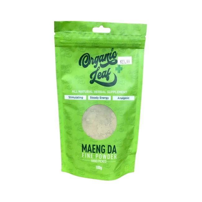 ORGANIC LEAF KRATOM 100GM POWDER BAG - Image 3
