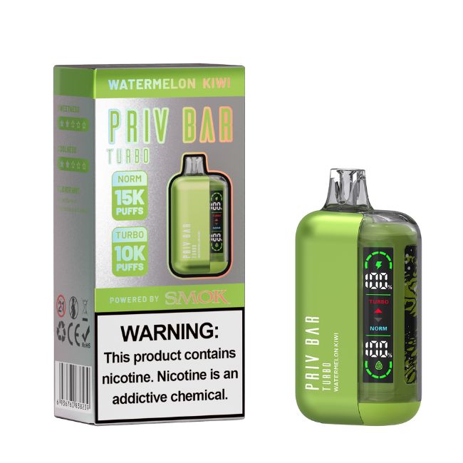 PRIV BAR TURBO BY SMOK 5% DISPOSABLE (80ML) 15K PUFFS 5CT/ BOX - Image 5