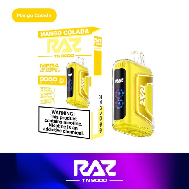 RAZ TN9000 5% DISPOSABLE (60ML) 9K PUFFS 5CT/ BOX - Image 2