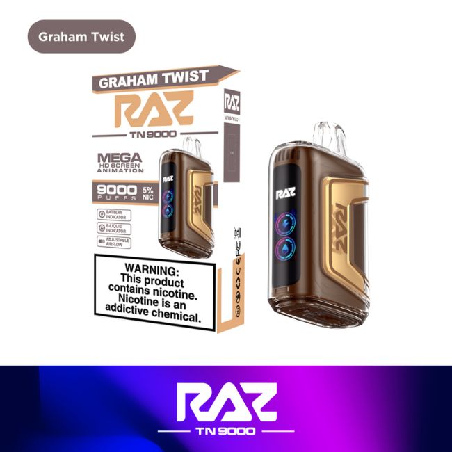 RAZ TN9000 5% DISPOSABLE (60ML) 9K PUFFS 5CT/ BOX - Image 3
