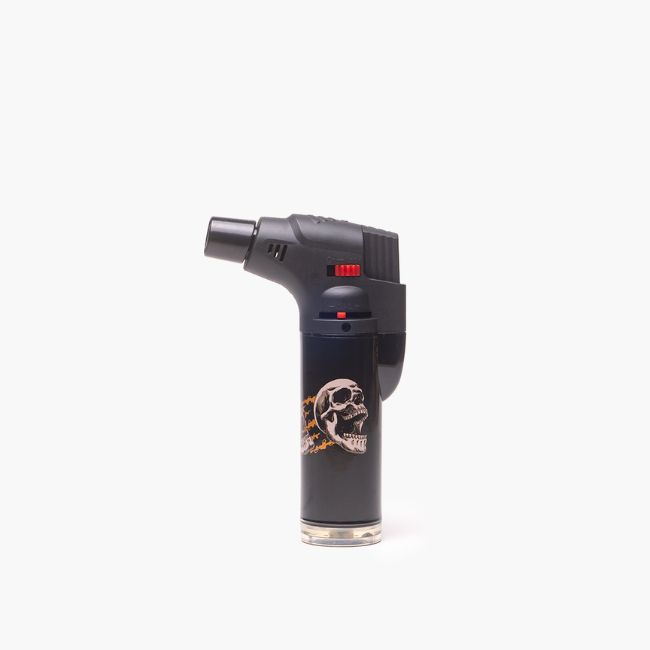 SPECIAL BLUE BERNIE SKULL & ROSES II TORCH LIGHTER (LT167M) 12CT DISPLAY - Image 2