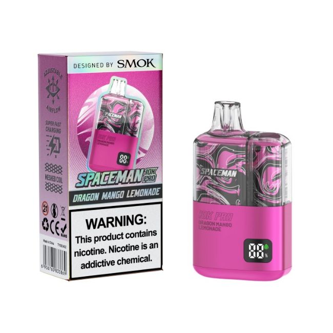 SPACEMAN 10K PRO BY SMOKE 5% DISPOSABLE (80ML) 10K PUFFS 5CT/ BOX - Image 3