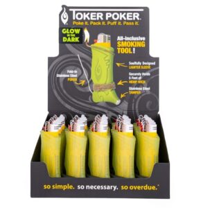 TPGITD TOKER POKER POKE IT .PACK IT. PUFF.IT PAAS IT.GLOW IN THE DARK 25CT DISPLAY BOX