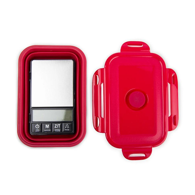 TRUWEIGH CRIMSON SCALE COLLAPSIBLE BOWL 200G X 0.01G BLK/RED BOWL - Image 2