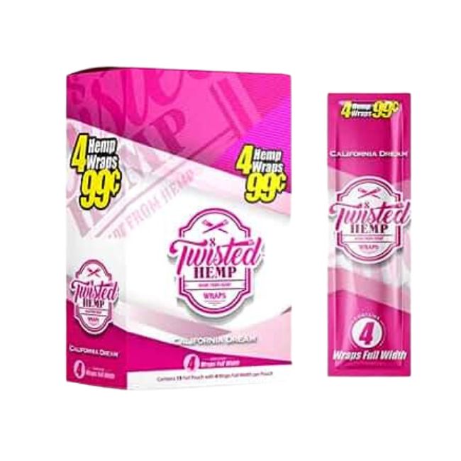 TWISTED HEMP NO PRE PRICE WRAPS - 15 POUCHES/ BOX - Image 3