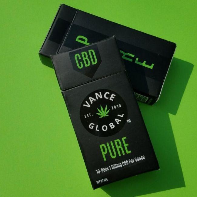 VANCE GLOBAL PURE BLACK 1500MG HEMP CIGARETTE 10CT/ BOX - Image 2