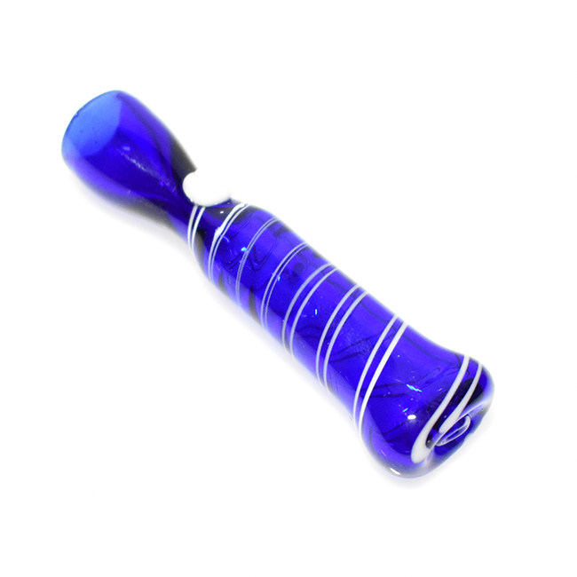 3 INCH GLASS SPIRAL DEFIX DESIGN CHILLLUM PREMIUM QUALITY ASSORTED COLORS "VCH100" - Image 2