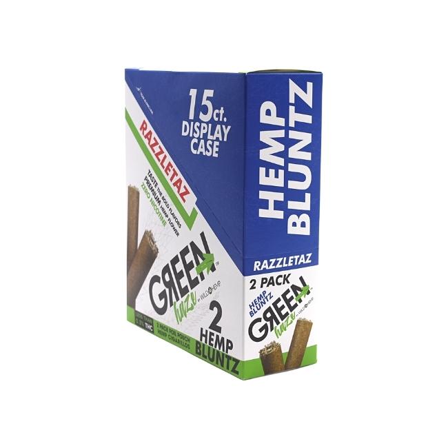GREEN HAZE BY WILD HEMP 2 PACK HEMP BLUNTZ CIGARILLOS 15CT/ BOX - Image 2