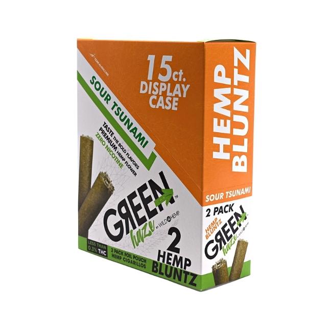 GREEN HAZE BY WILD HEMP 2 PACK HEMP BLUNTZ CIGARILLOS 15CT/ BOX - Image 4