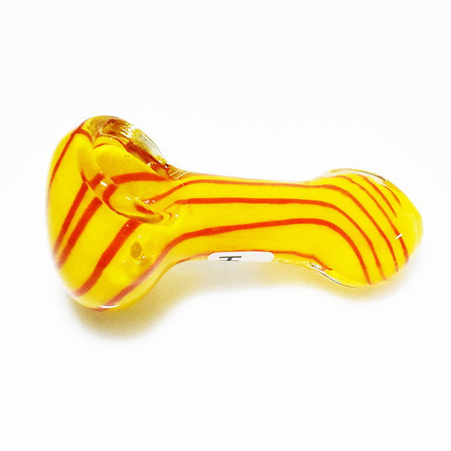 3 Inch Spoon Style Heavy Premium Glass Fruyt Design Spotted Hand Pipe Assorted "HP0136" - Image 4