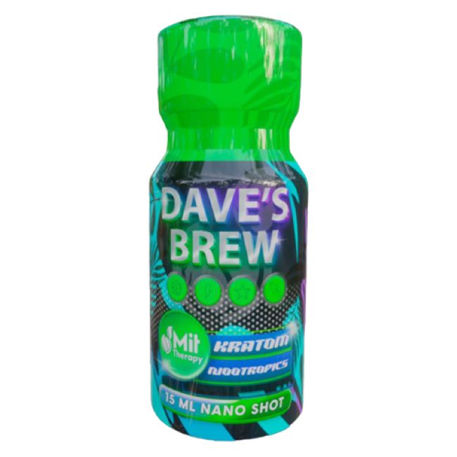 MIT THERAPY DAVE'S BREW FULL SPECTRUM EXTRACT KRATOM 15ML SHOT 12CT/ BOX - Image 2
