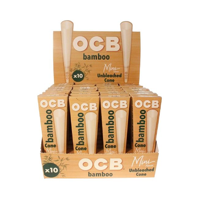 OCB BAMBOO UNBLEACHED CONES 24CT/ BOX - Image 2