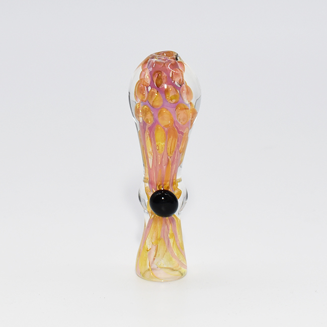 3 INCH GOLD BUBBLE TRAP CHILLUM SINGLE - Image 2
