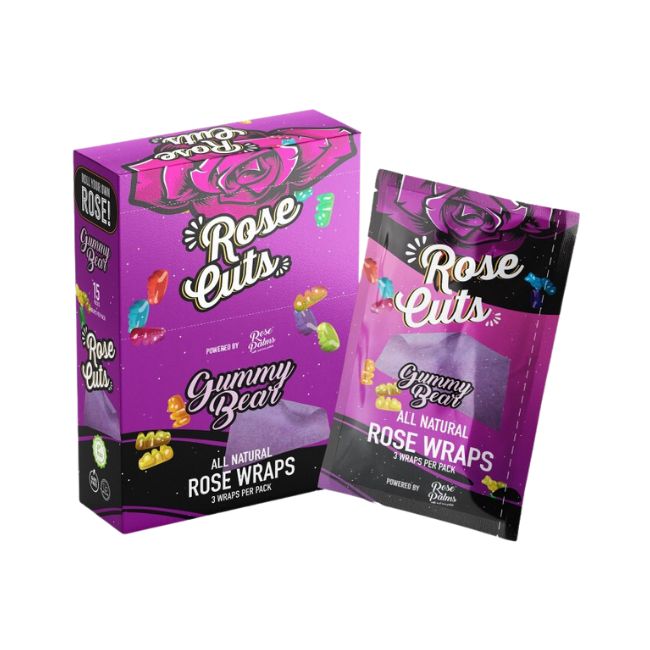 ROSE PURPLE CUTS ALL NATURAL WRAPS POUCHES 3 PK/ 15CT/ BOX - Image 2