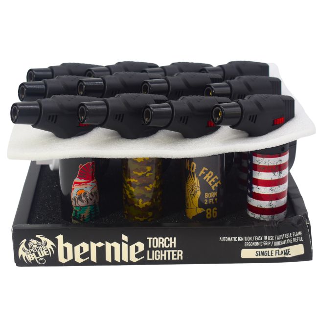 SPECIAL BLUE BERNIE WILD & FIRE TORCH LIGHTER (LT168M) 12CT DISPLAY - Image 2