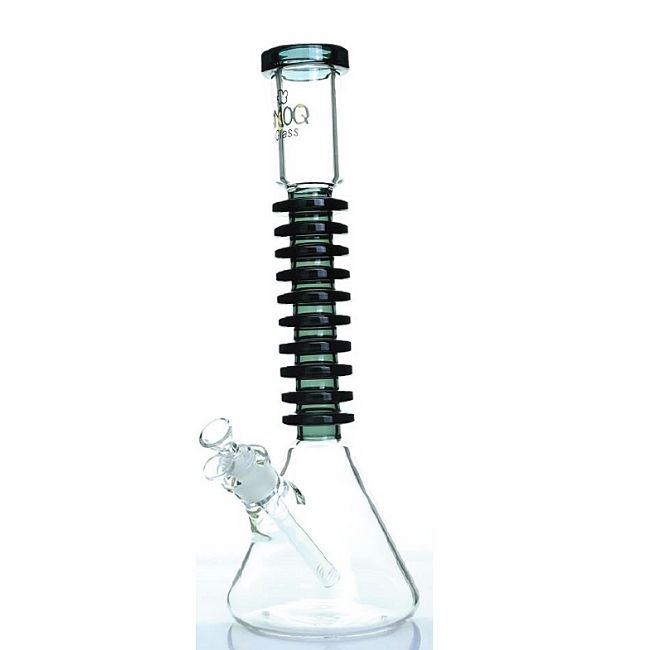 SMOQ GLASS 7MM THICK 16" BOROSILICATE BEAKER WITH SHARP ROME DESIGN WATERPIPE (SMOQ23) - Image 2