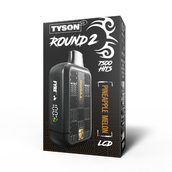 TYSON ROUND 2.0 5% DISPOSABLE (160ML) 7500 PUFFS 10CT/ BOX - Image 5