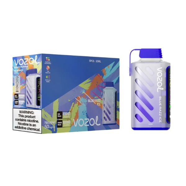 VOZOL GEAR POWER 5% DISPOSABLE (100ML) ECO MODE - 20K & POWER. MODE - 12K PUFFS 5CT/ BOX - Image 4