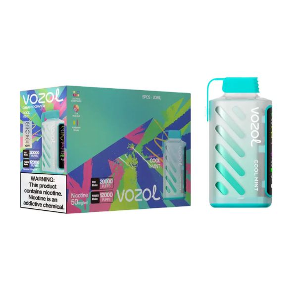 VOZOL GEAR POWER 5% DISPOSABLE (100ML) ECO MODE - 20K & POWER. MODE - 12K PUFFS 5CT/ BOX - Image 7