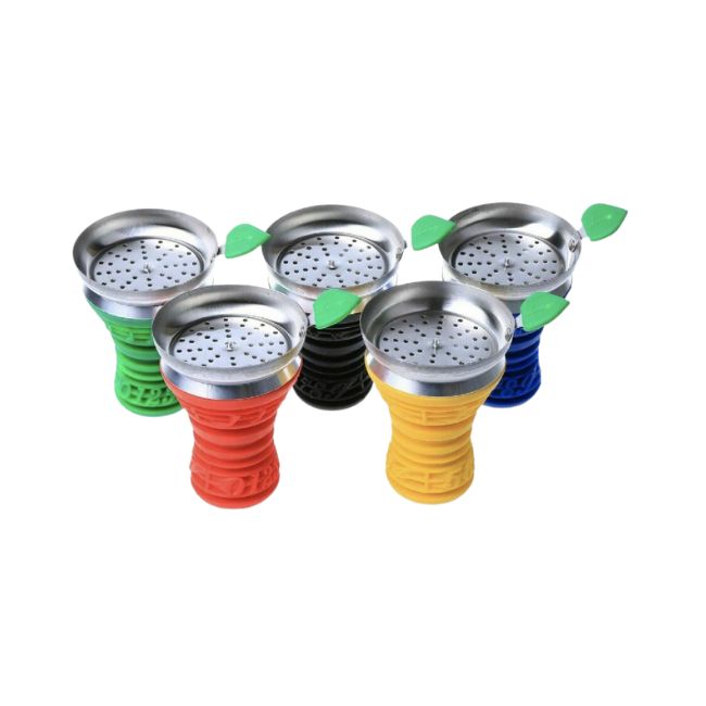 SHISHA METAL HOOKAH BOWL WITH SILICONE GRIP