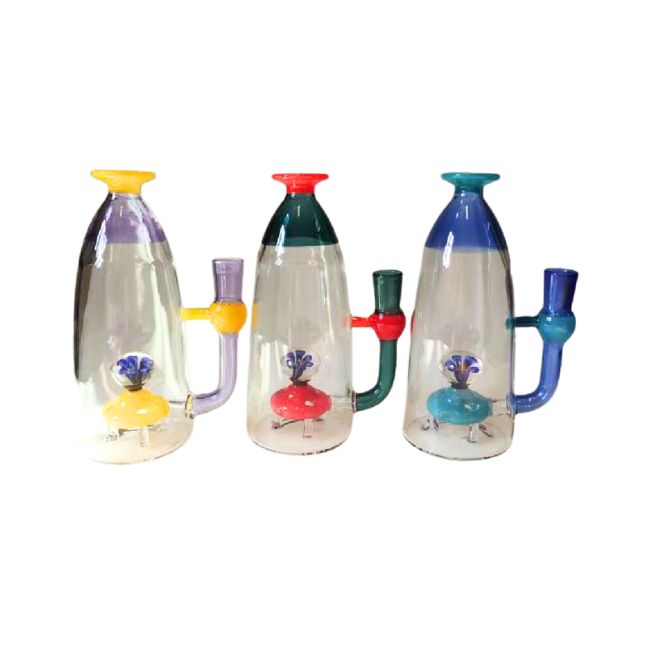 GLASS 8" FANCY SHOWER HEAD BOTTLE DESIGN WATER PIPE - Image 2