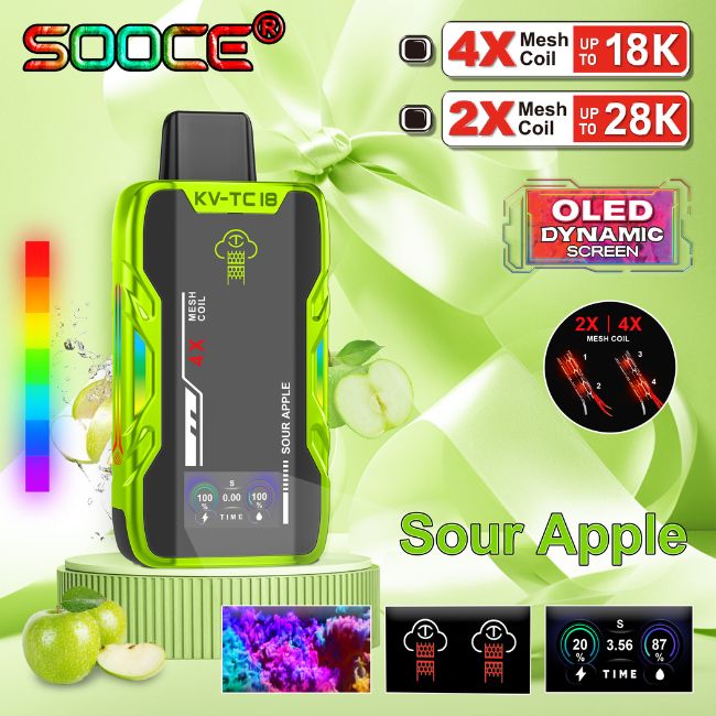 SOOCE KV-TC 5% DISPOSABLE (90ML) 18K PUFFS 5CT/ BOX - Image 3