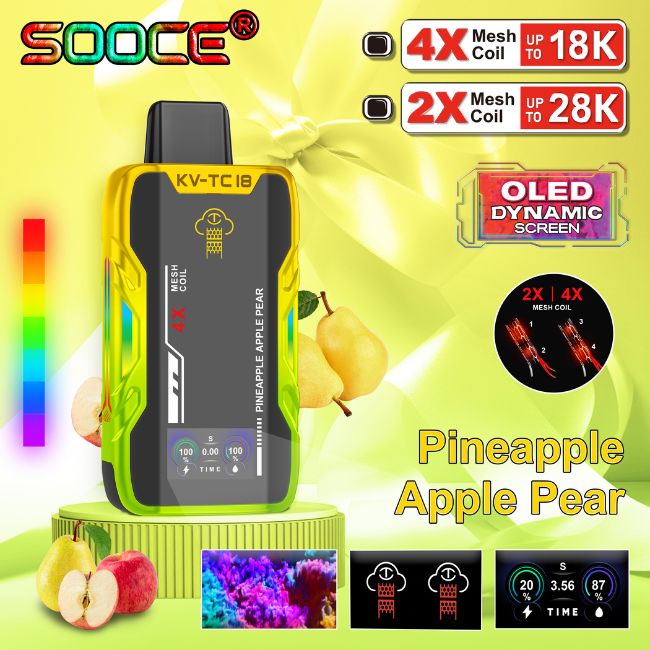 SOOCE KV-TC 5% DISPOSABLE (90ML) 18K PUFFS 5CT/ BOX - Image 5