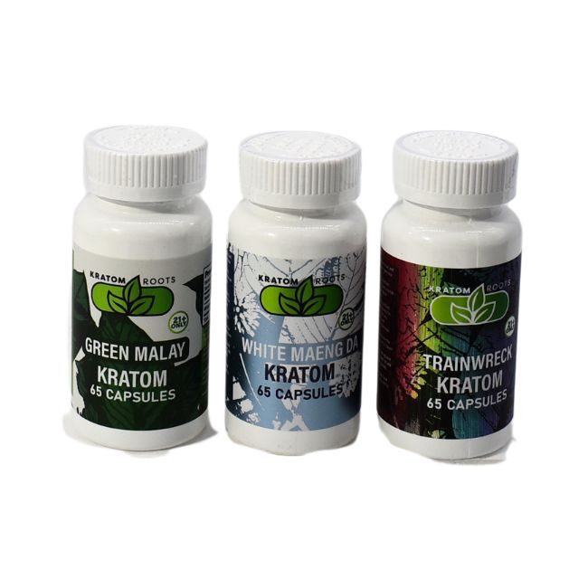 KRATOM ROOTS HIGH QUALITY NANO KRATOM 65CT CAPSULES JAR - Image 2