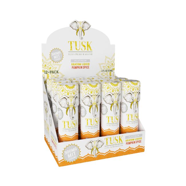 TUSK ULTRA PREMIUM PLATINUM KRATOM LIQUID 2FL.OZ (57ML) 300MG MIT SHOT 12CT/ BOX - Image 4