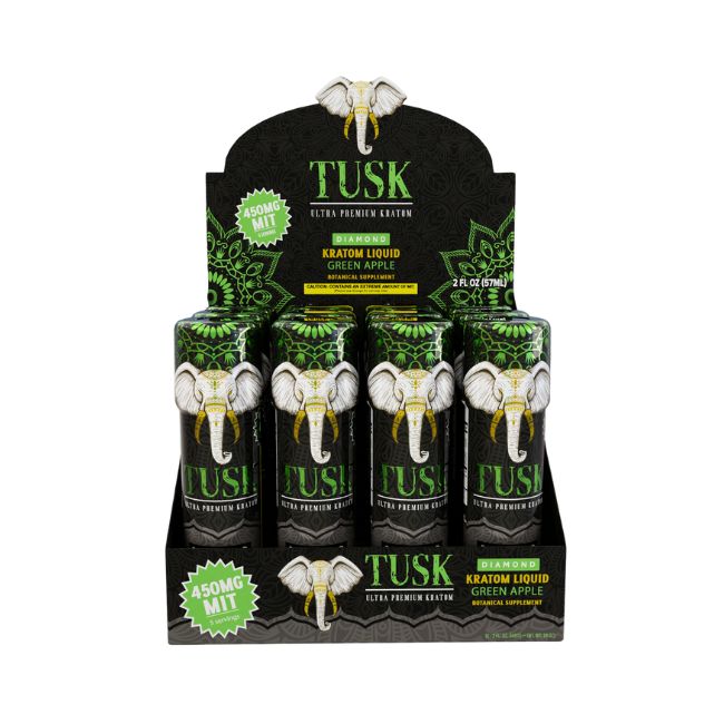 TUSK ULTRA PREMIUM DIAMOND KRATOM LIQUID 450MG MIT SHOT 2FL.OZ (57ML) 12CT/ BOX - Image 2