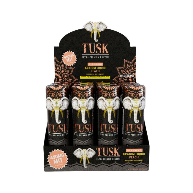 TUSK ULTRA PREMIUM DIAMOND KRATOM LIQUID 450MG MIT SHOT 2FL.OZ (57ML) 12CT/ BOX - Image 3