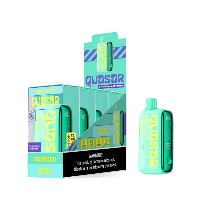 QUASAR BY LOST MARY 5% DISPOSABLE (100ML) 25K PUFFS 5CT/ BOX - Image 6