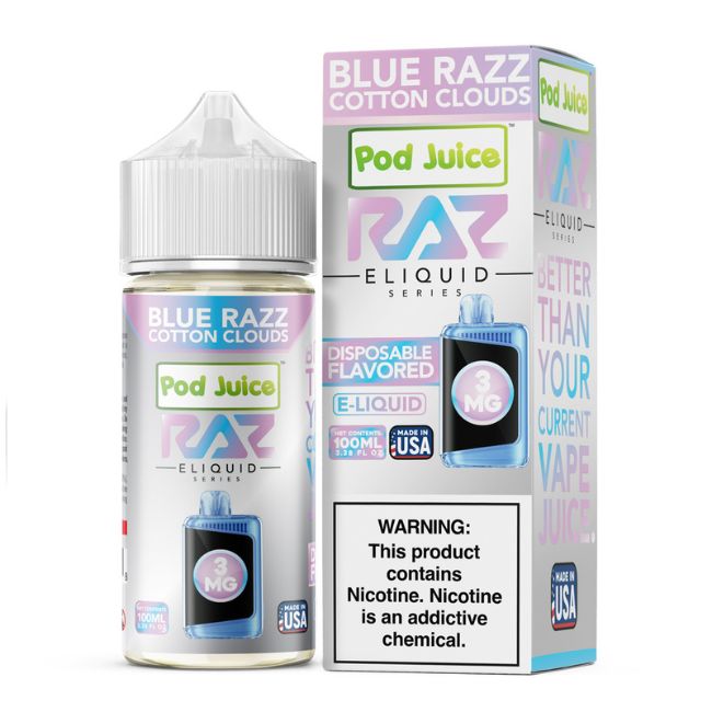 RAZ POD JUICE E LIQUID 100ML BOTTLE - Image 3
