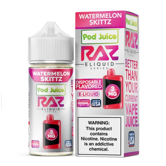 RAZ POD JUICE E LIQUID 100ML BOTTLE - Image 5