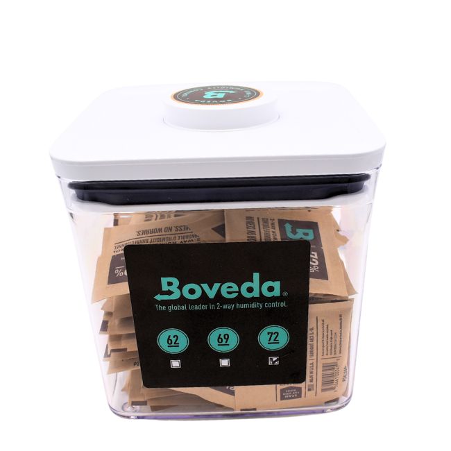 BOVEDA 72% HUMIDITY CONTROL 8 GRAMS OXO CONTAINER 100 UNITS DISPLAY - Image 2